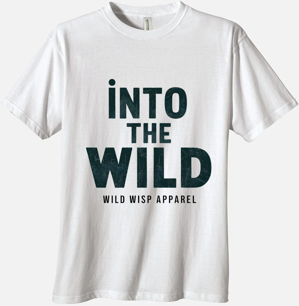 'Into the Wild' Organic Unisex Crewneck T-shirt T-Shirts