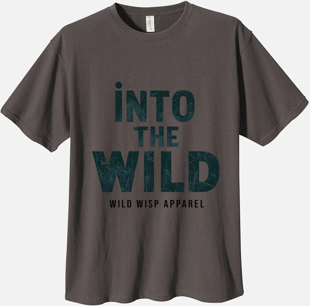 'Into the Wild' Organic Unisex Crewneck T-shirt T-Shirts