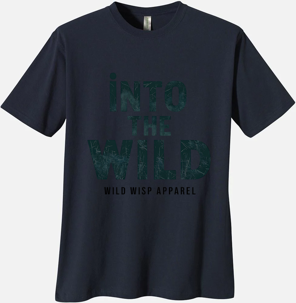 'Into the Wild' Organic Unisex Crewneck T-shirt T-Shirts