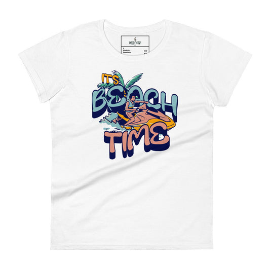 'Its Beach Time' Women's short sleeve t-shirt T-Shirts