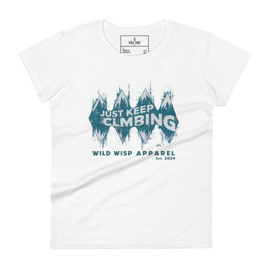 'Just Keep Climbing' Women's short sleeve t-shirt T-Shirts