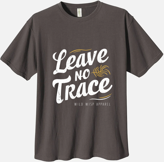 'Leave No Trace' Organic Unisex Crewneck T-shirt T-Shirts