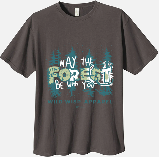 'May The Forest Be With You' Organic Unisex Crewneck T-shirt T-Shirts