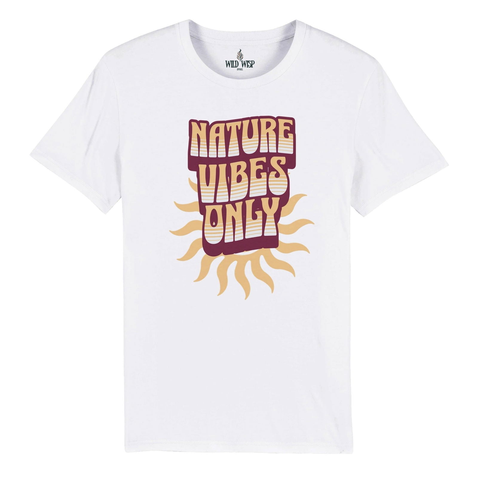 'Nature Vibes Only' Organic Unisex Crewneck T-shirt T-Shirts