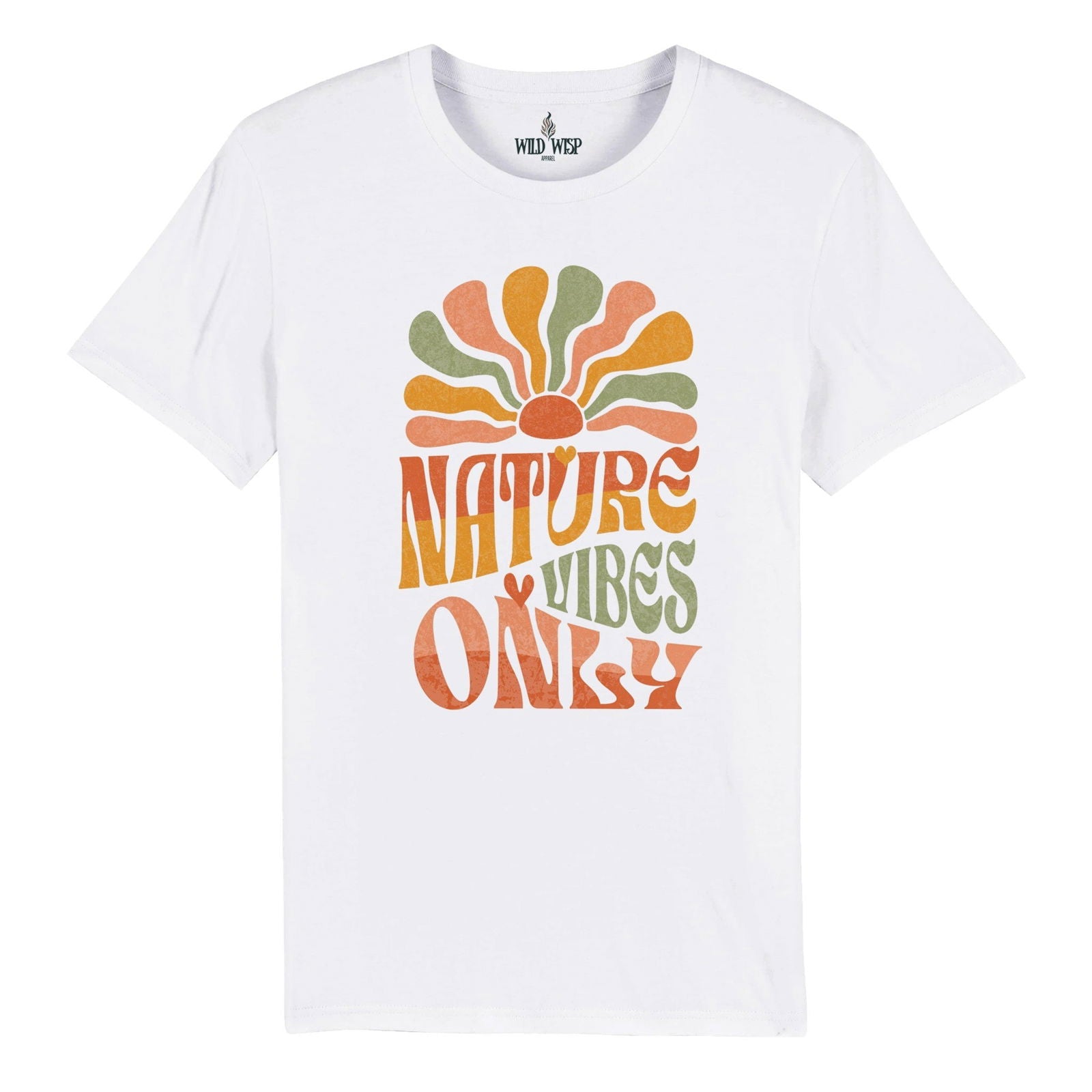 'Nature Vibes Only' Organic Unisex Crewneck T-shirt T-Shirts