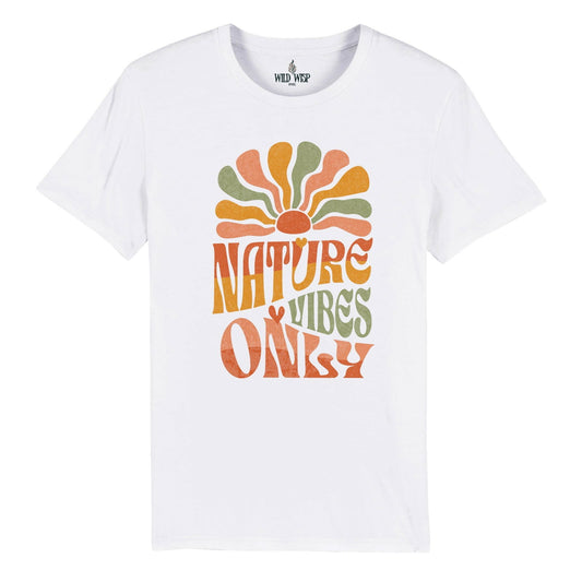 'Nature Vibes Only' Organic Unisex Crewneck T-shirt T-Shirts