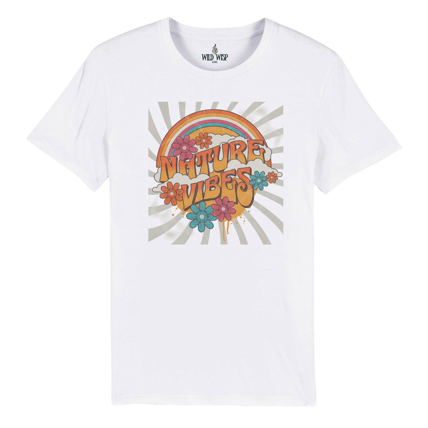 'Nature Vibes' Organic Unisex Crewneck T-shirt T-Shirts