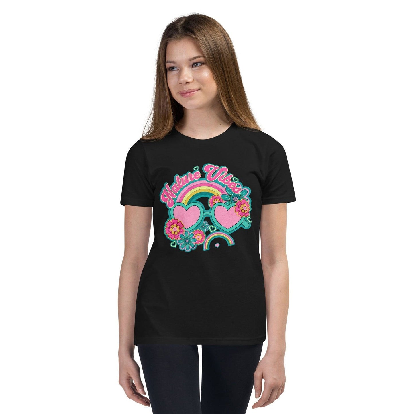 'Nature Vibes' Youth Short Sleeve T-Shirt T-Shirts
