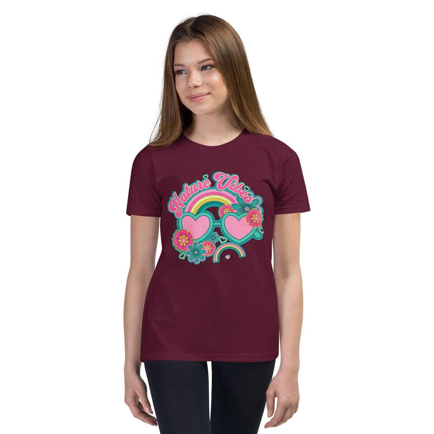 'Nature Vibes' Youth Short Sleeve T-Shirt T-Shirts
