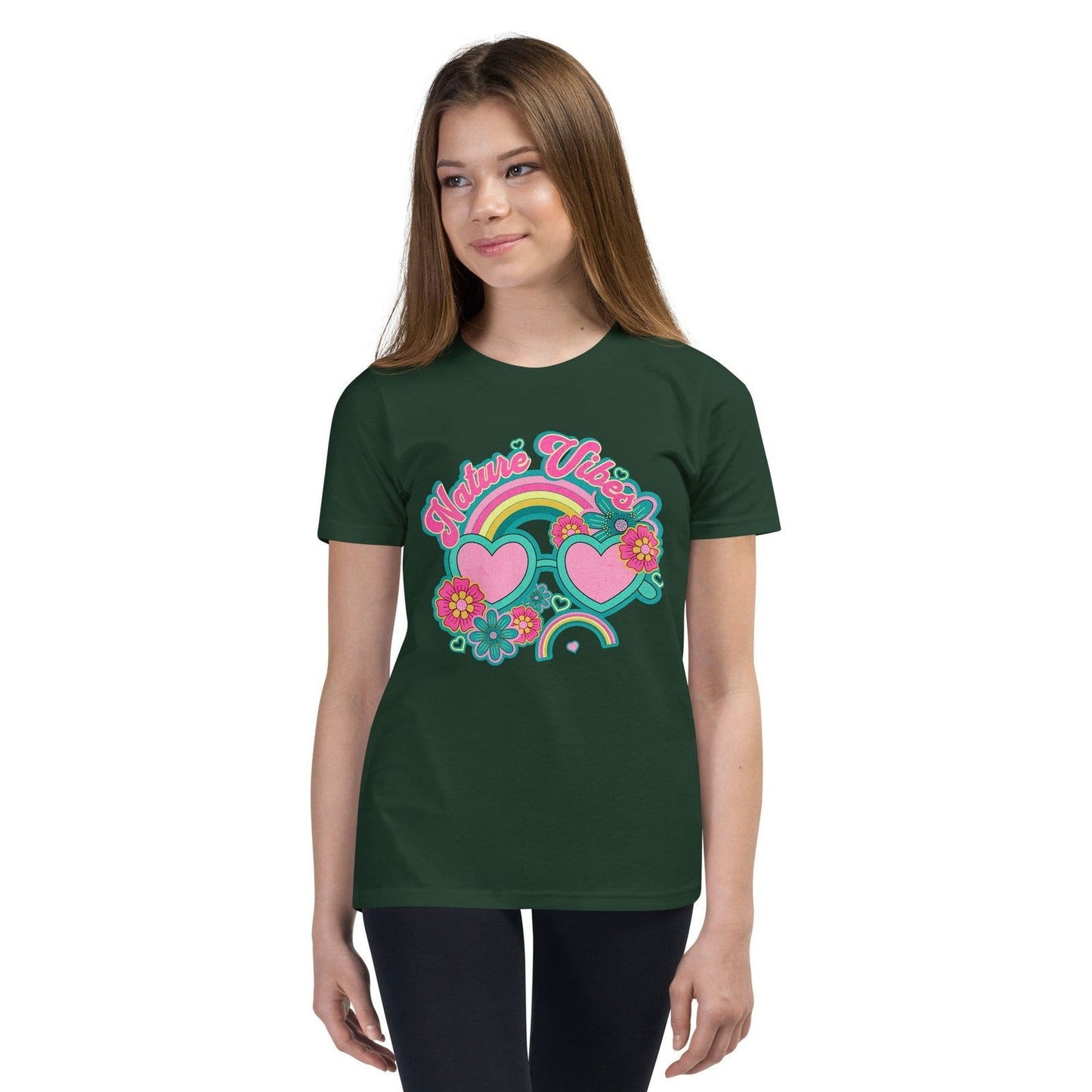 'Nature Vibes' Youth Short Sleeve T-Shirt T-Shirts
