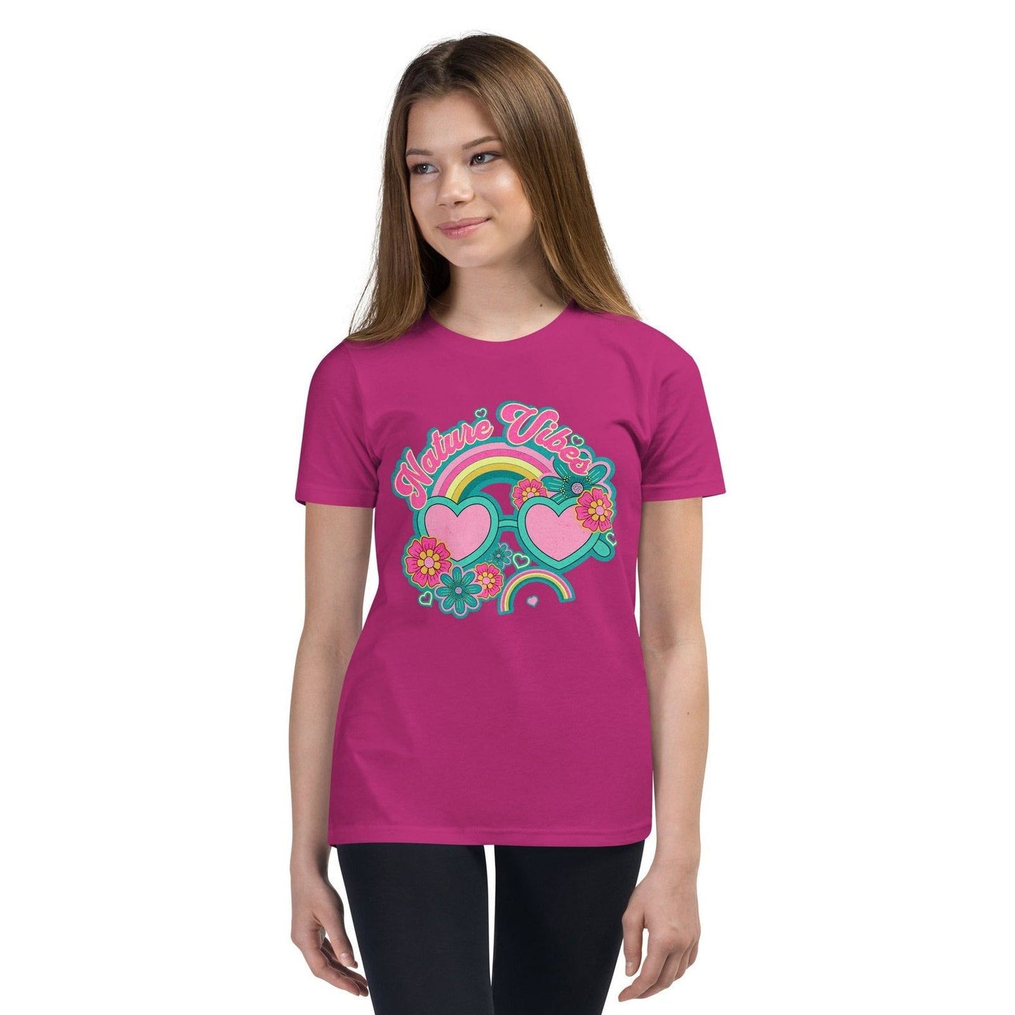 'Nature Vibes' Youth Short Sleeve T-Shirt T-Shirts