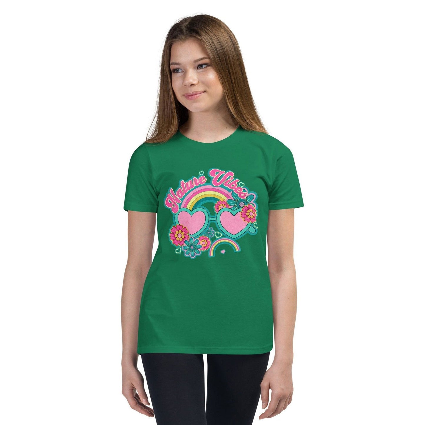 'Nature Vibes' Youth Short Sleeve T-Shirt T-Shirts