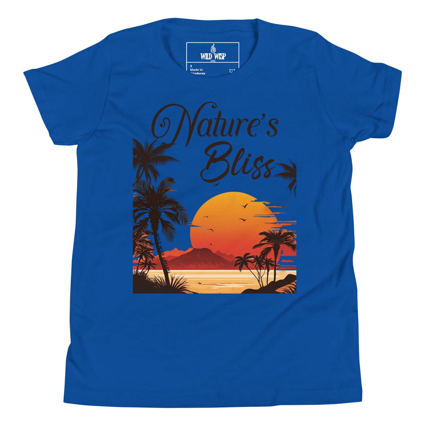 'Natures Bliss Tropical Sunset' Youth Short Sleeve T-Shirt T-Shirts