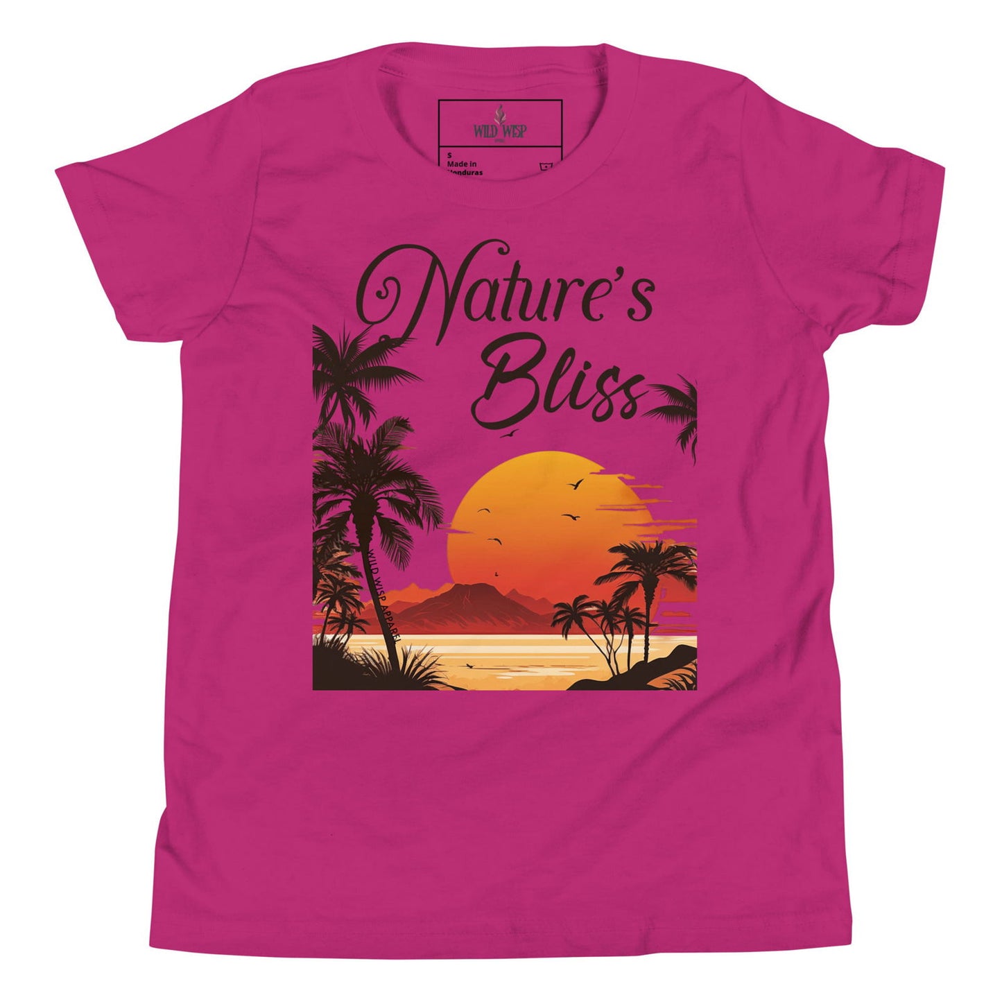 'Natures Bliss Tropical Sunset' Youth Short Sleeve T-Shirt T-Shirts