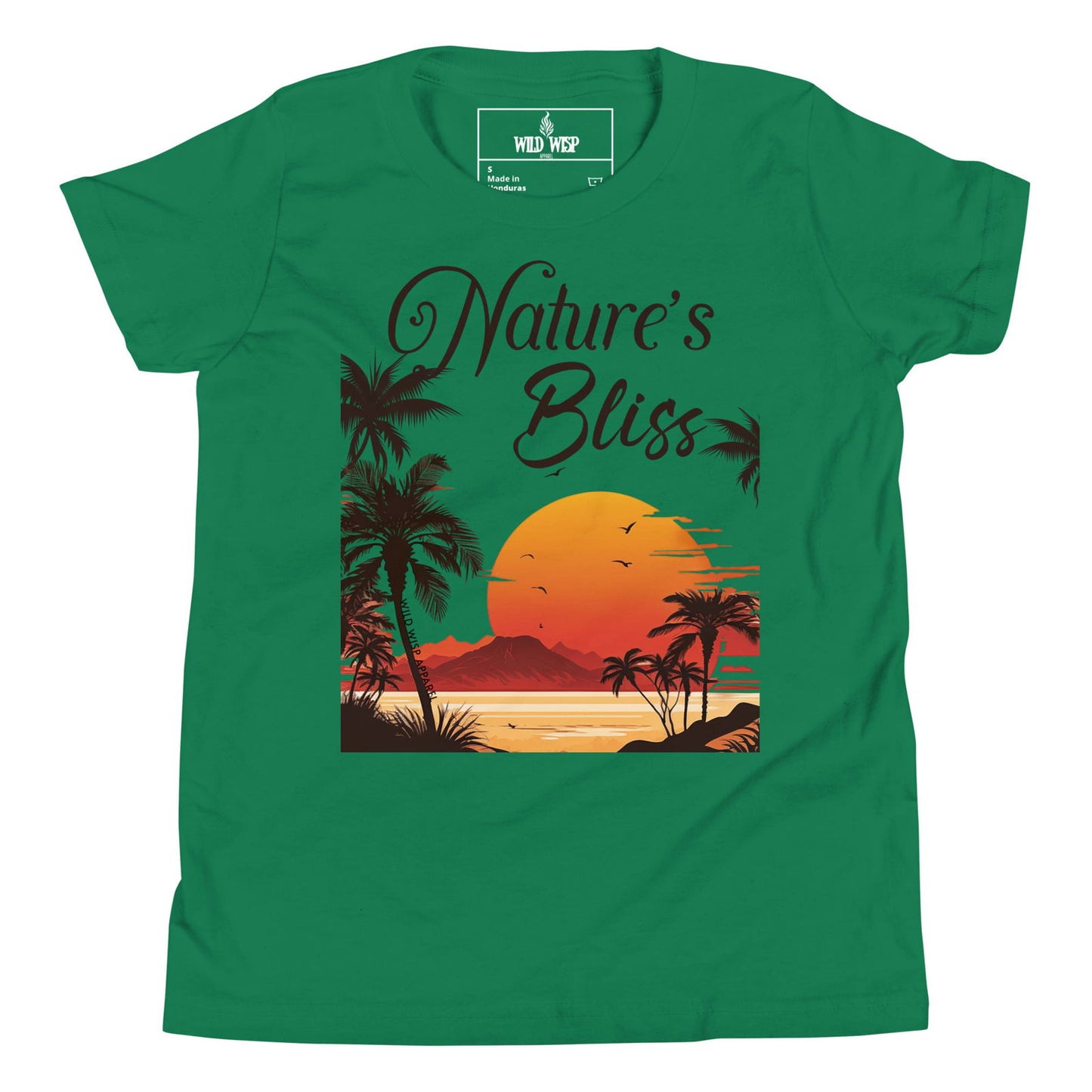 'Natures Bliss Tropical Sunset' Youth Short Sleeve T-Shirt T-Shirts