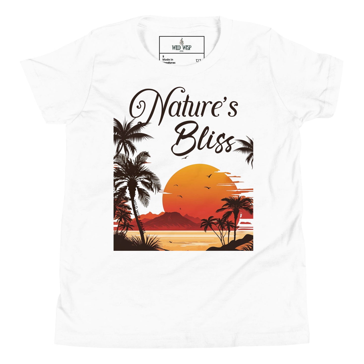 'Natures Bliss Tropical Sunset' Youth Short Sleeve T-Shirt T-Shirts