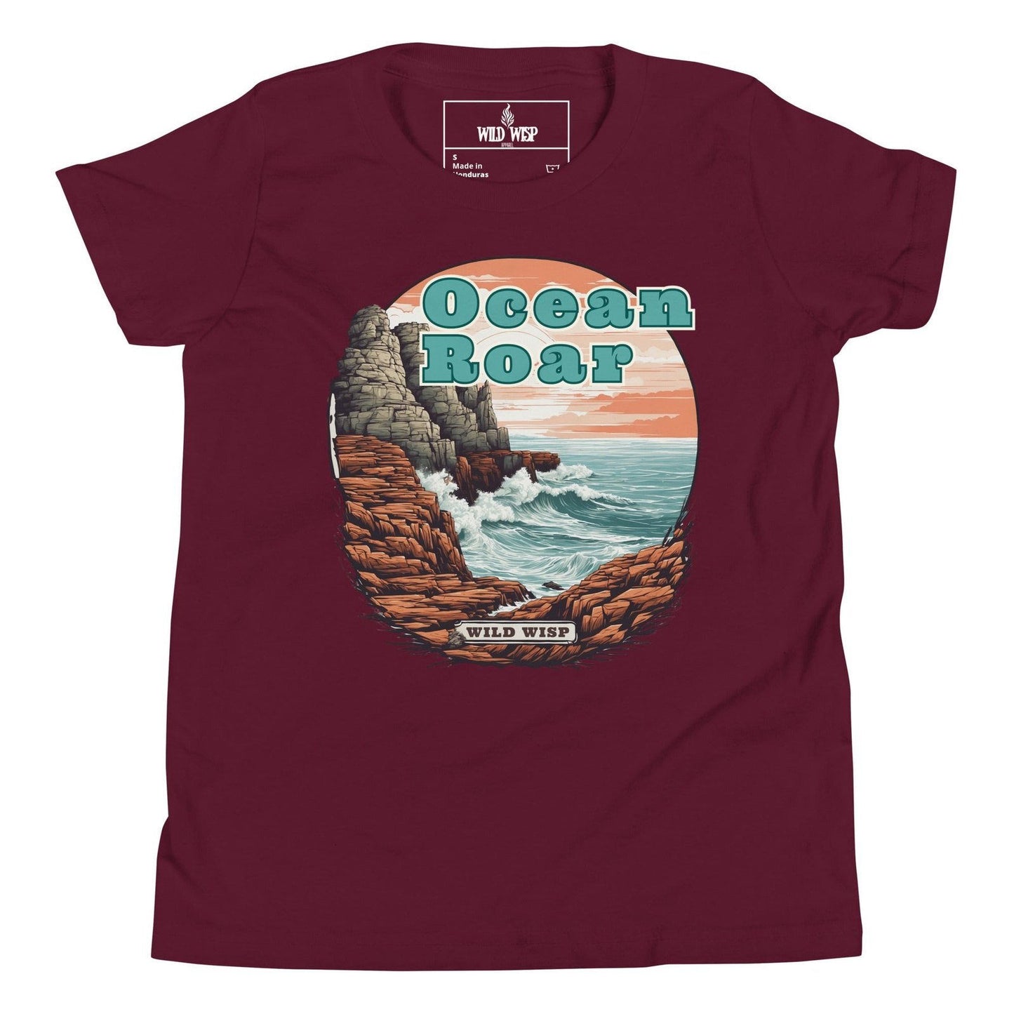 'Ocean Roar' Youth Short Sleeve T-Shirt - Wild Wisp Apparel