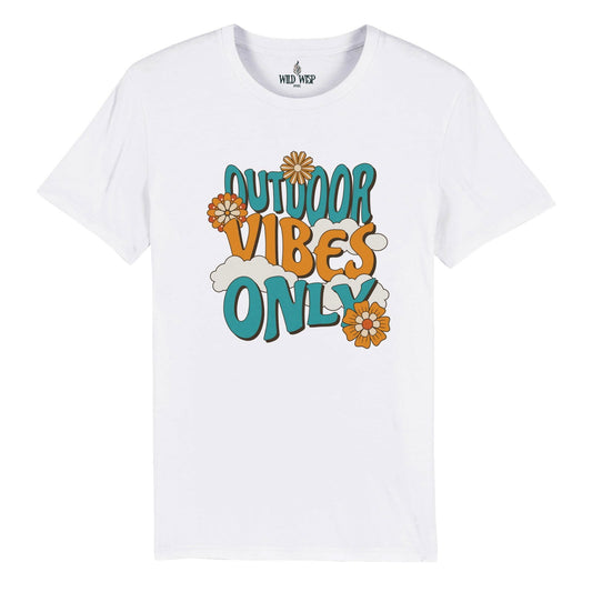 'Outdoor Vibes Only' Organic Unisex Crewneck T-shirt T-Shirts