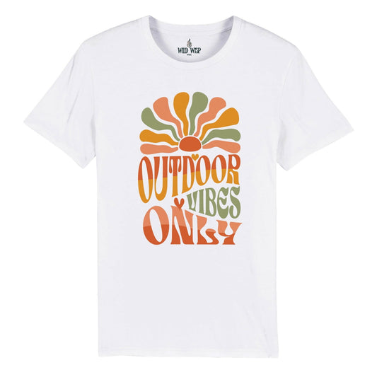 'Outdoor Vibes Only' Organic Unisex Crewneck T-shirt T-Shirts