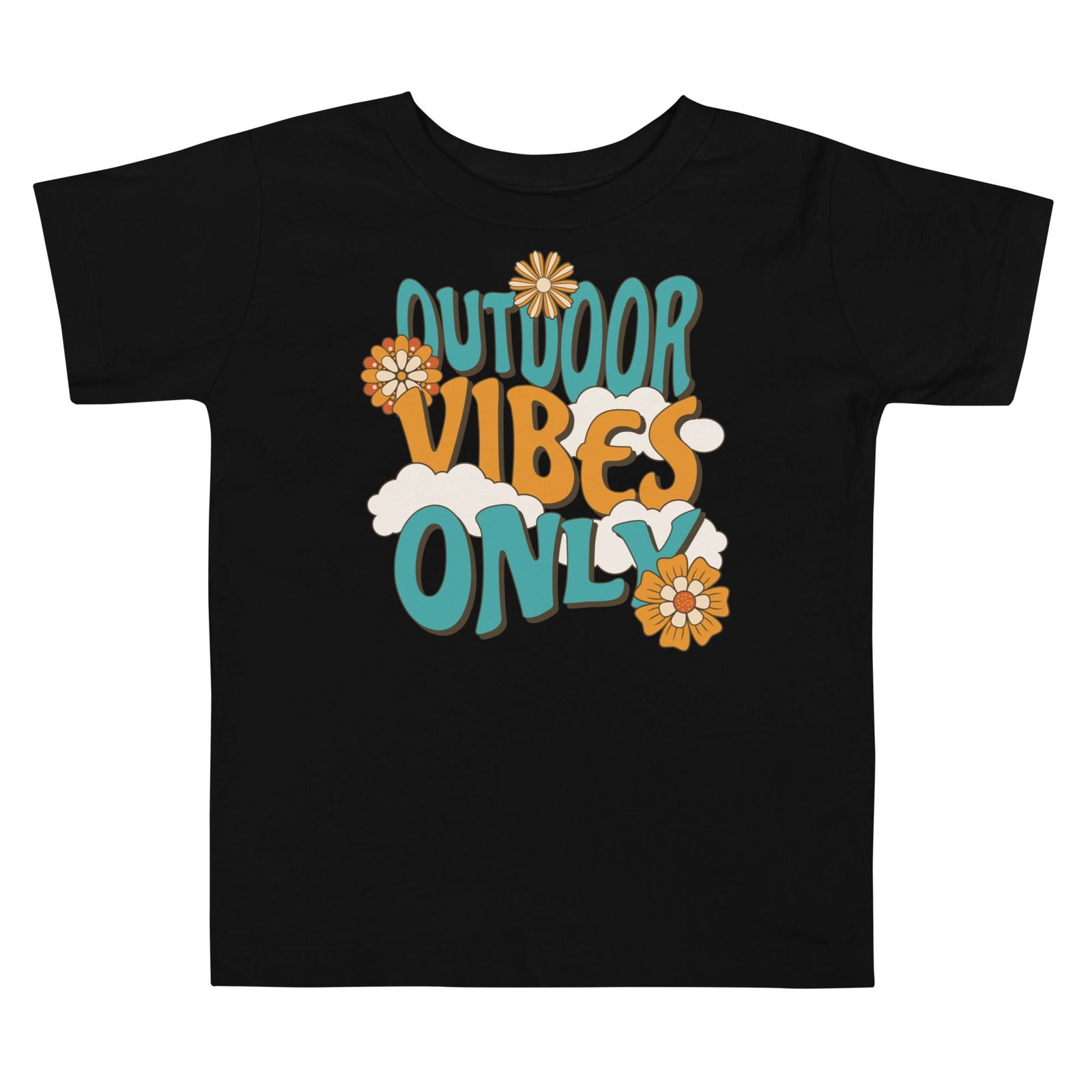 'Outdoor Vibes Only' Toddler Short Sleeve Tee T-Shirts