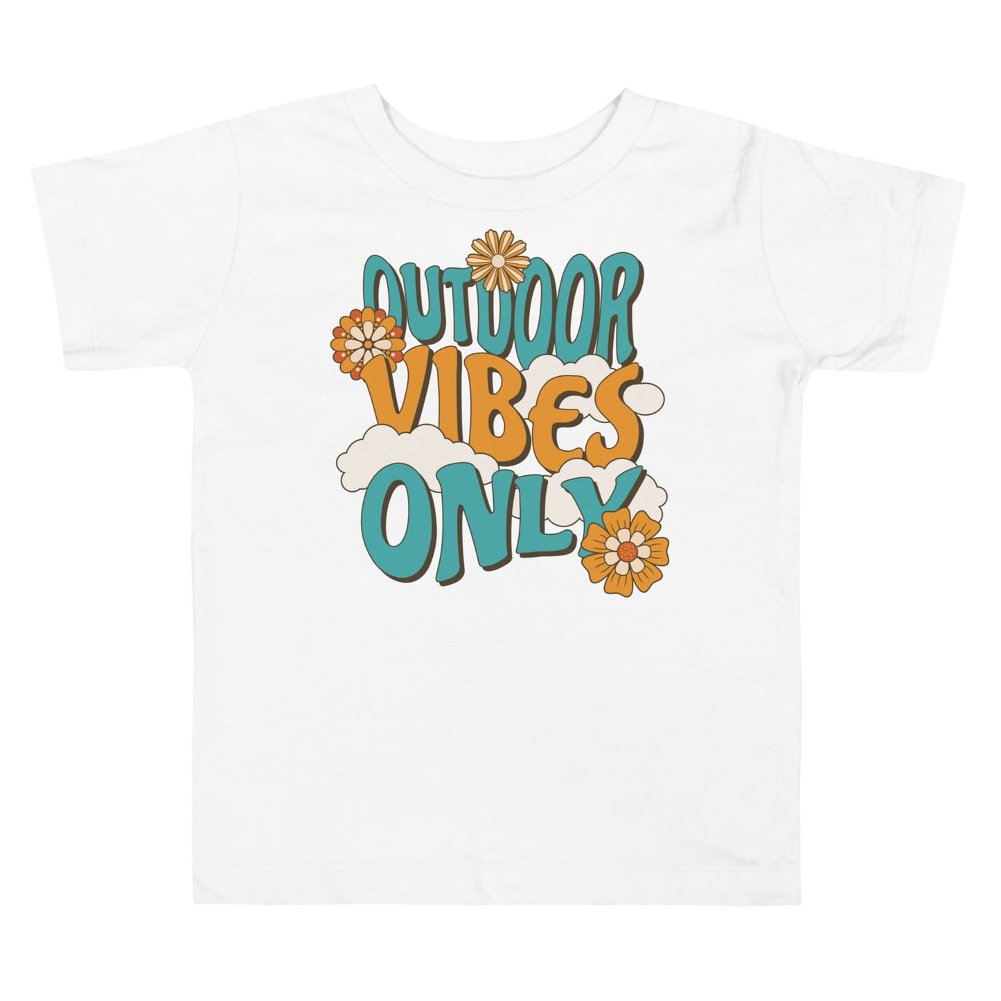 'Outdoor Vibes Only' Toddler Short Sleeve Tee T-Shirts