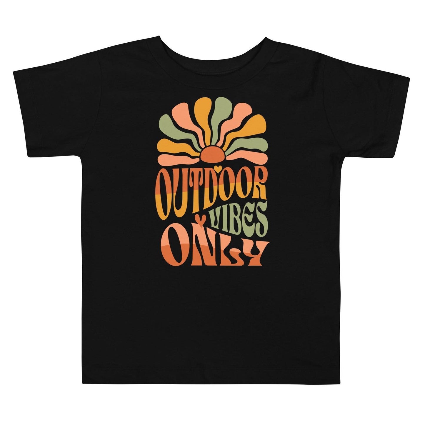 'Outdoor Vibes Only' Toddler Short Sleeve Tee T-Shirts