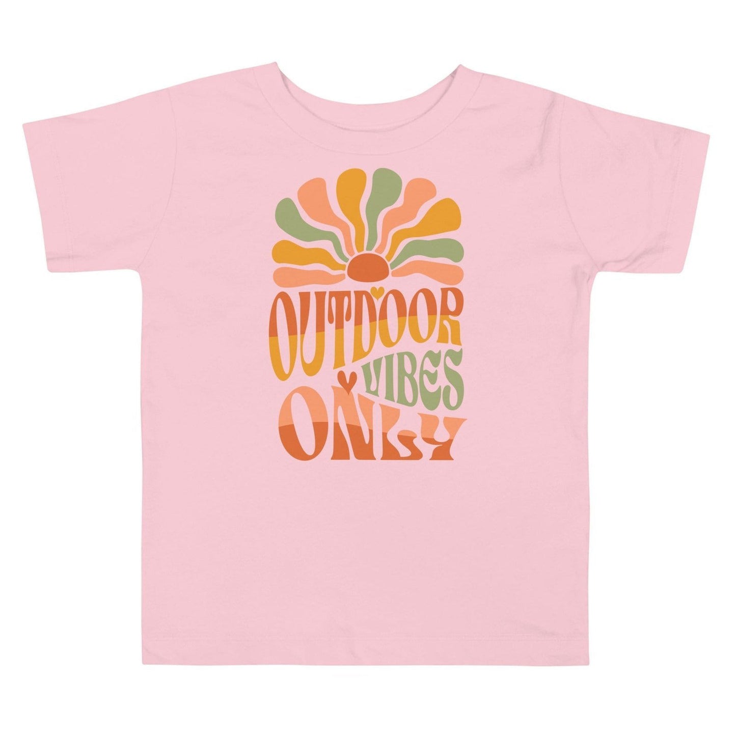 'Outdoor Vibes Only' Toddler Short Sleeve Tee T-Shirts