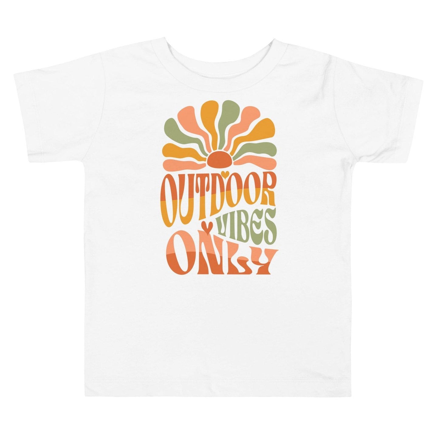 'Outdoor Vibes Only' Toddler Short Sleeve Tee T-Shirts
