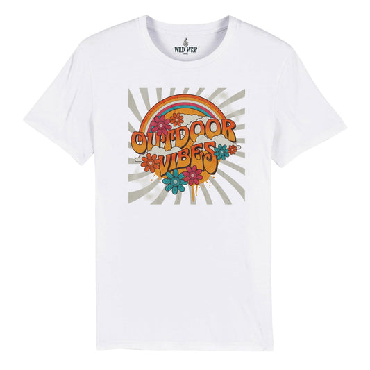 'Outdoor Vibes' Organic Unisex Crewneck T-shirt T-Shirts