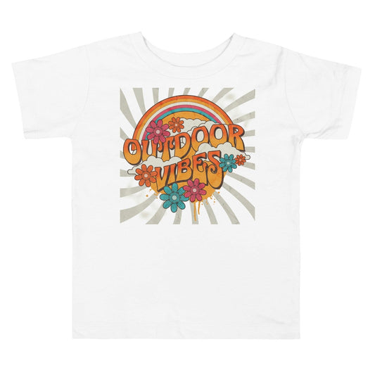 'Outdoor Vibes' Toddler Short Sleeve Tee T-Shirts