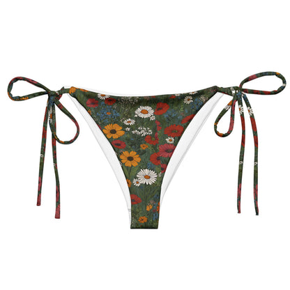 'Wildflower Meadows' Recycled string bikini bottom Swimwear