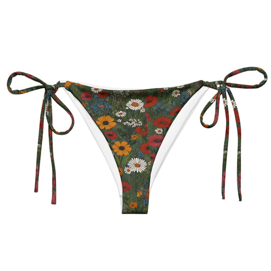 'Wildflower Meadows' Recycled string bikini bottom Swimwear