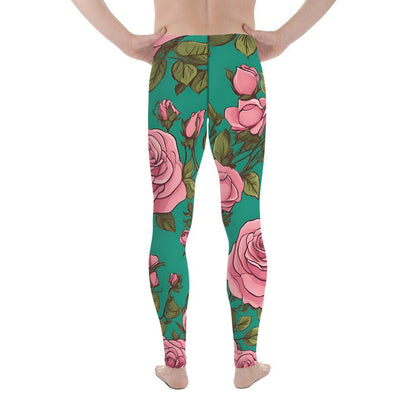 'Pink Roses' Men's Leggings Leggings