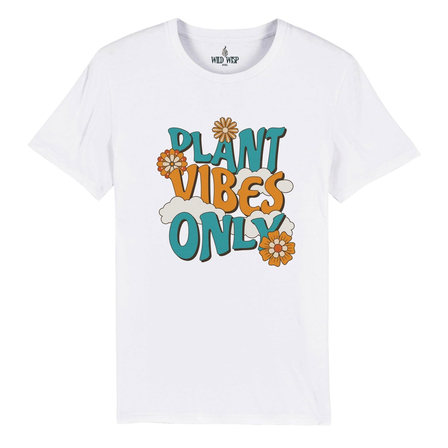 'Plant Vibes Only' Organic Unisex Crewneck T-shirt T-Shirts