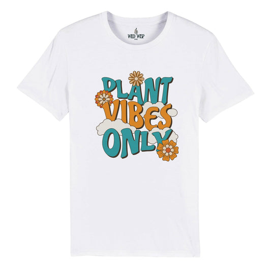 'Plant Vibes Only' Organic Unisex Crewneck T-shirt T-Shirts