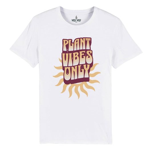 'Plant Vibes Only' Organic Unisex Crewneck T-shirt T-Shirts