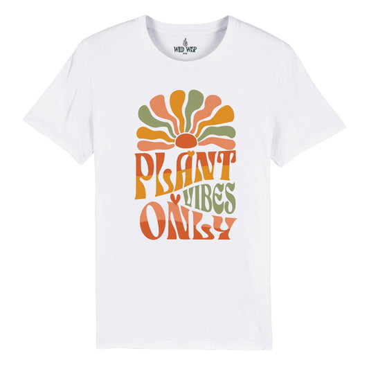 'Plant Vibes Only' Organic Unisex Crewneck T-shirt T-Shirts