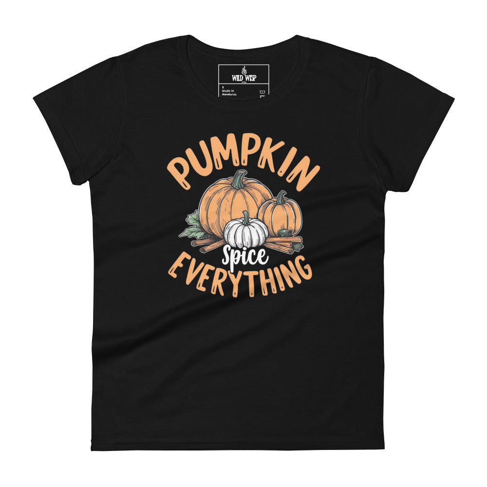 'Pumpkin Spice Everything' Women's short sleeve t-shirt T-Shirts