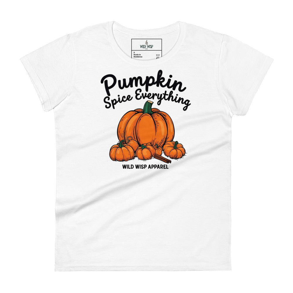 'Pumpkin Spice Everything' Women's short sleeve t-shirt T-Shirts