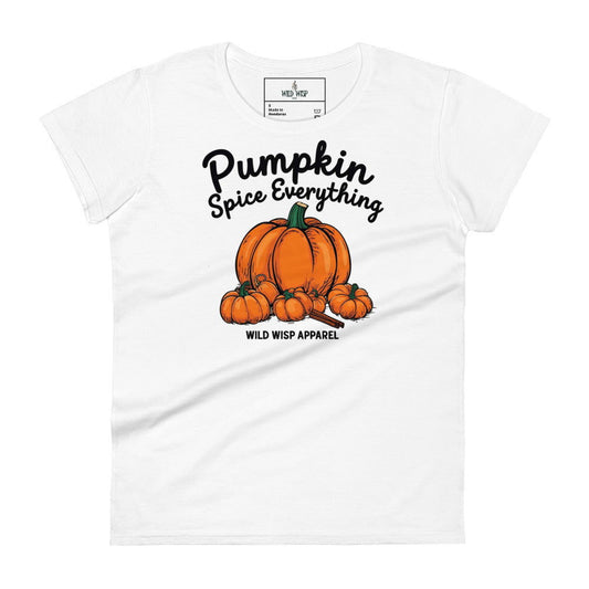 'Pumpkin Spice Everything' Women's short sleeve t-shirt - Wild Wisp Apparel