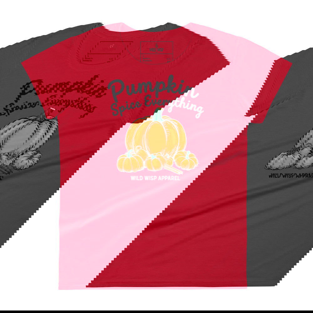 'Pumpkin Spice Everything' Women's short sleeve t-shirt T-Shirts