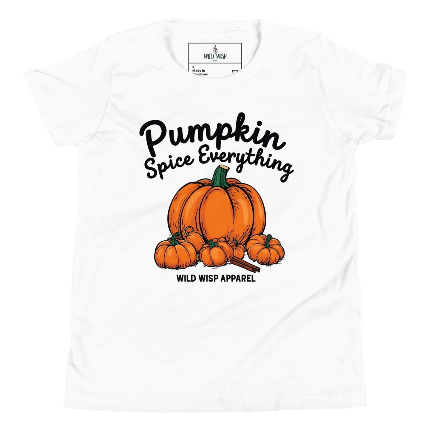 'Pumpkin Spice Everything' Youth Short Sleeve T-Shirt T-Shirts