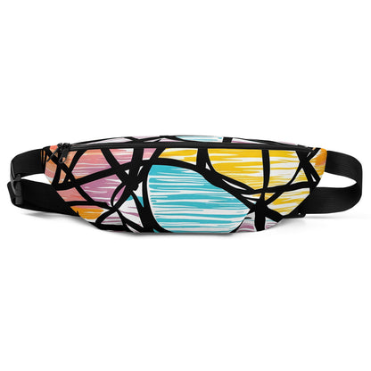 'Rainbow Scribbles' Fanny Pack - Wild Wisp Apparel