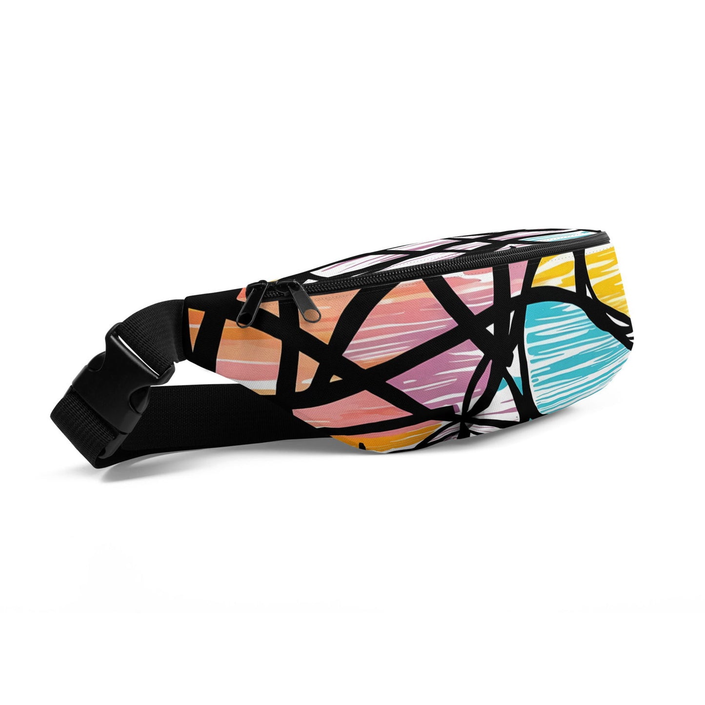 'Rainbow Scribbles' Fanny Pack - Wild Wisp Apparel