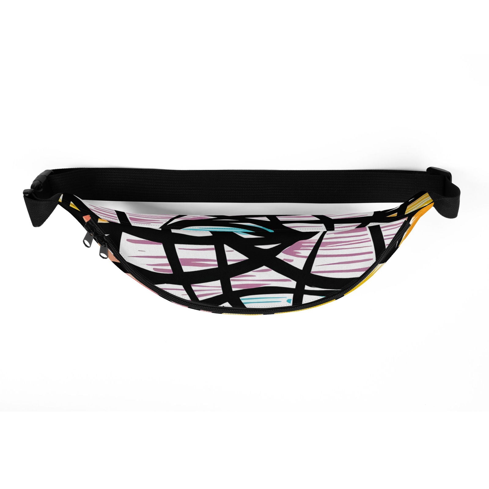 'Rainbow Scribbles' Fanny Pack - Wild Wisp Apparel