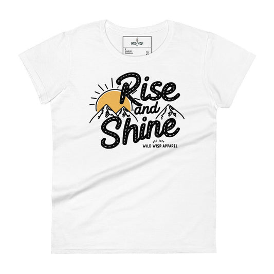 'Rise and Shine' Women's short sleeve t-shirt - Wild Wisp Apparel