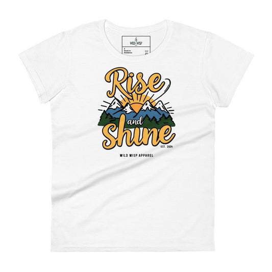 'Rise and Shine' Women's short sleeve t-shirt - Wild Wisp Apparel