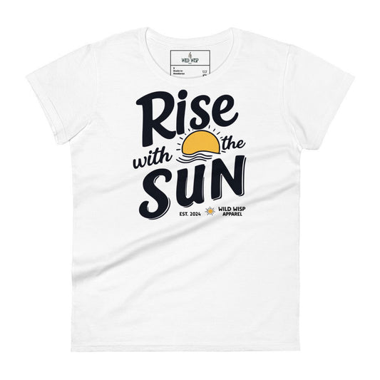 'Rise with the Sun' Women's short sleeve t-shirt - Wild Wisp Apparel