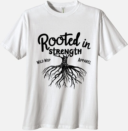 'Rooted in Strength' Organic Unisex Crewneck T-shirt T-Shirts