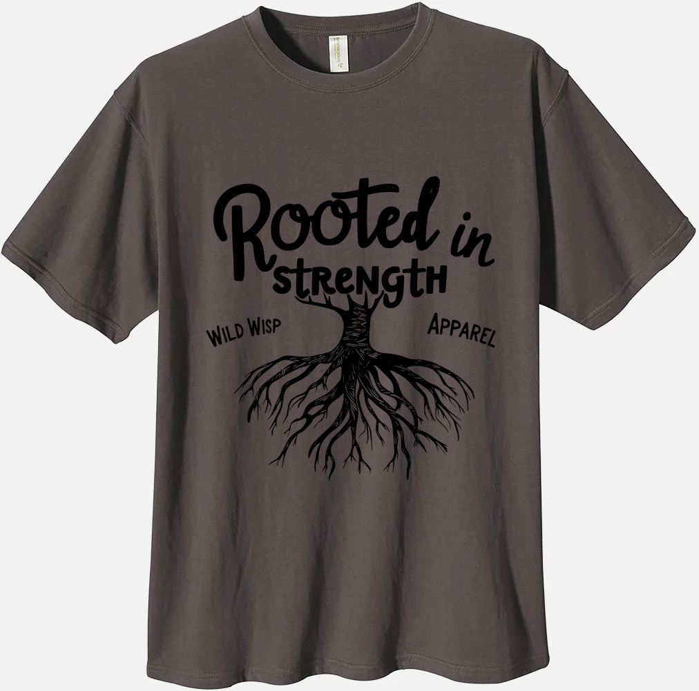 'Rooted in Strength' Organic Unisex Crewneck T-shirt T-Shirts